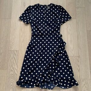 Navy Dot Dress